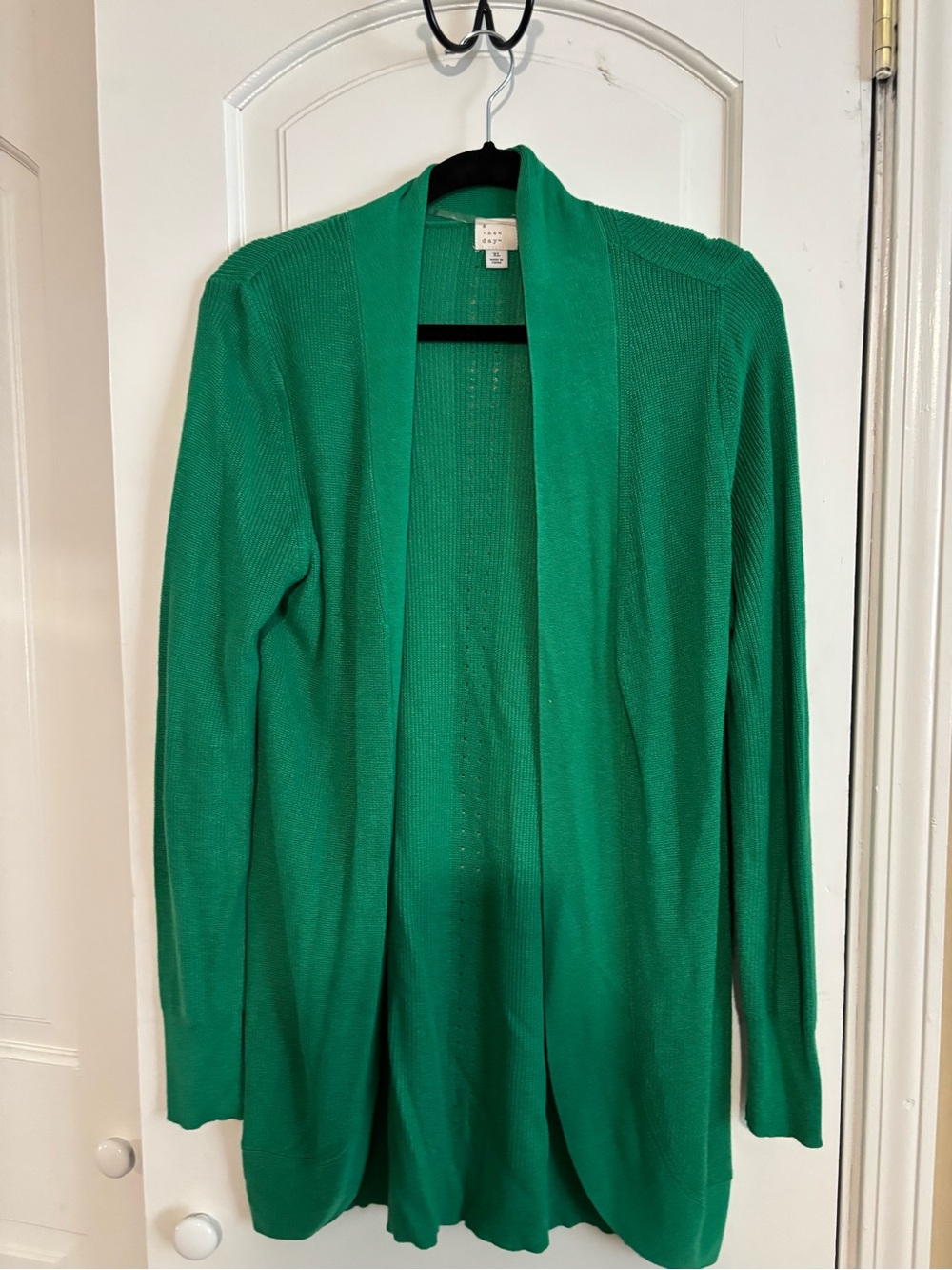 a new day Emerald Green Open-Front Women's Cardigan